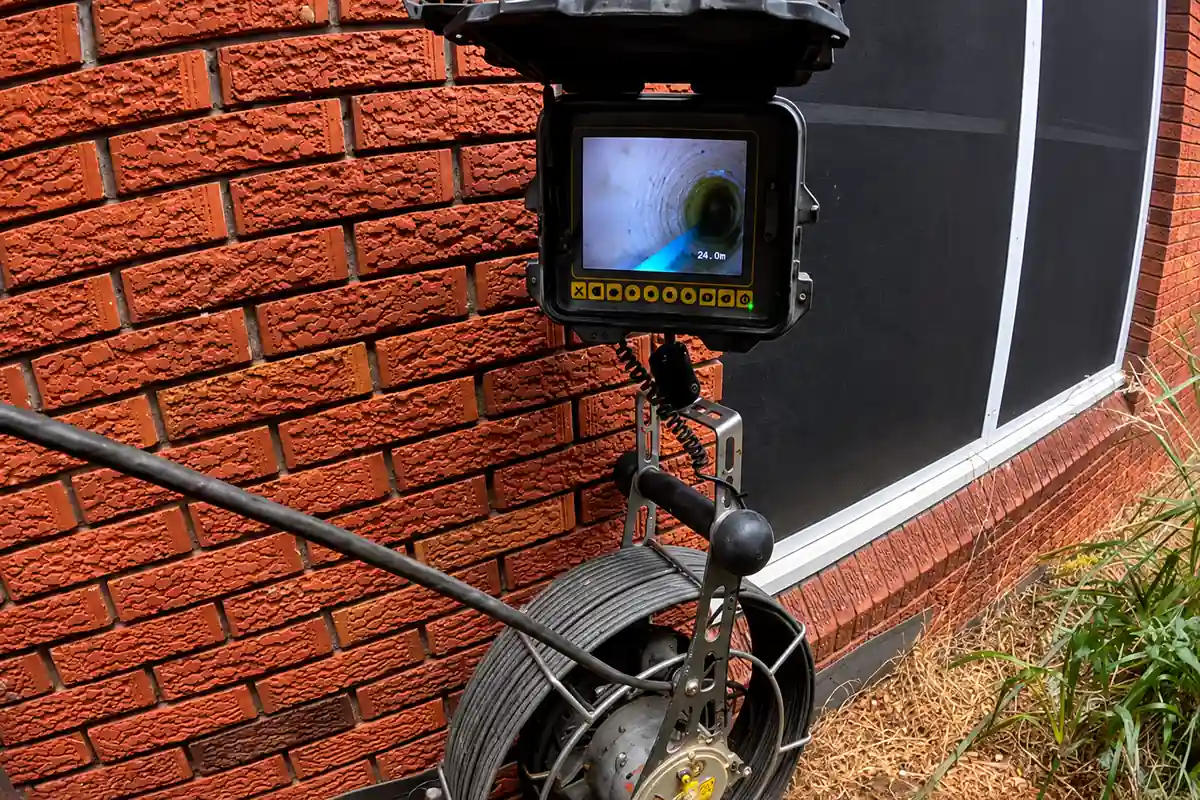 Inspection equipment used to evaluate industrial facility drainage